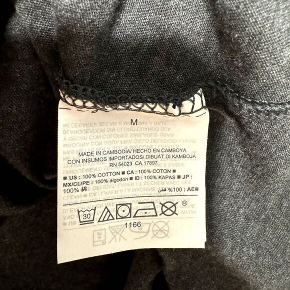 Old Navy Shirt Relaxed Short Sleeve Graphic Tee Gray West Coast Women sz Medium - Picture 3 of 6